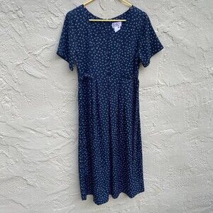 Vintage patterned maxi dress 90s